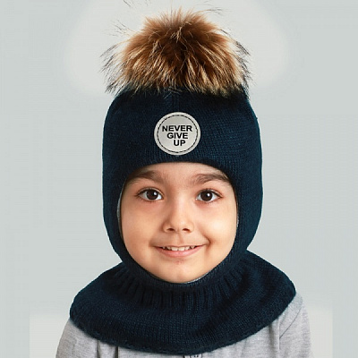 Шапка для мальчиков Elf-kids Дантес р.50 синий 