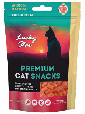 Лакомство Lucky Star кусочки вяленого куриного мяса 65 г