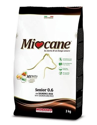 Корм сухой Morando MioCane Senior для пожилых собак (7+) всех пород с лососем 3 кг