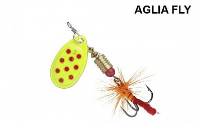 Блесна-вертушка Fishing ROI 9 г Aglia Fly 1921 yellow