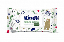 Дитячі вологі серветки Kindii Natural Balance 60 шт.