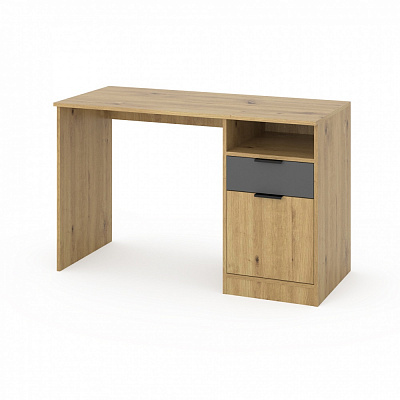 Стол письменный Metkas Home RIO 750х1200х536 мм антрацит/дуб артизан/