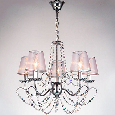 Люстра підвісна Strotskis Gloria 5x40 Вт E14 хром/срібло 10069/5