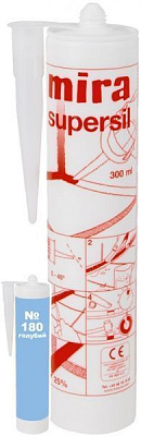 Герметик силіконовий Mira санітарний Supersil 180 блакитний 300мл