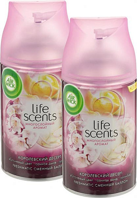 Змінний балон для автоматичного освіжувача повітря Air Wick Life scents Королівський десерт 2 шт. 250 мл