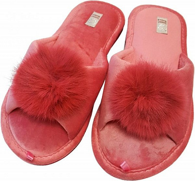 Тапки домашние Gemelli Пух 4 р. 39 розовый 