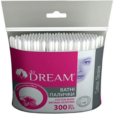 Ватные палочки Аir Dream 300 шт. (мягкая)