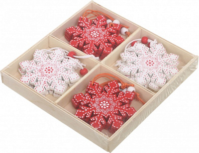 Декоративна підвіска Новорічна 6 см в асортименті 6014-33