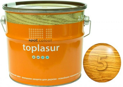 Лазур Spot Colour Toplasur №5 орегон напівглянець 2,5 л
