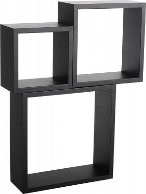 Комплект полок Пуасси черный 