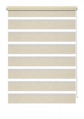 Ролета день-ночь Gardinia Мини Зебра 42,5x150 см кремовая 
