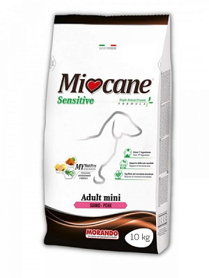 Корм сухий для малих порід Morando MioCane Mini Sensitive (монопротеїновий) свинина 10 кг