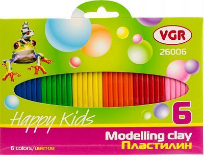 Пластилін 6 кольорів 26006 VGR