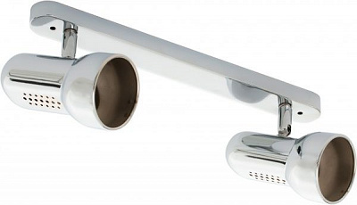 Спот Feron RAD63-2 R63 2x60 Вт E27 хром 