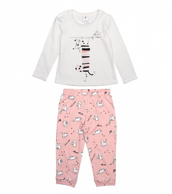 Піжама дитяча для дівчинки Роза р.104 білий 210568