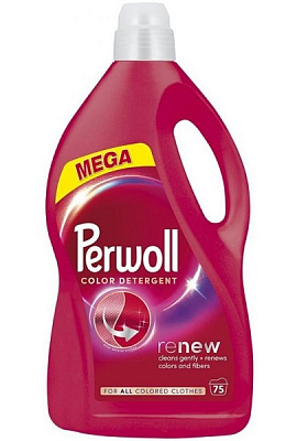 Гель для машинной и ручной стирки Perwoll для цветных вещей 3,75 л