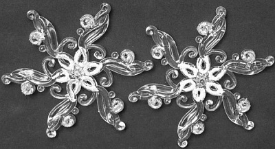 Елочный набор Акриловая снежинка 12 см 2 шт. 12 см 2 шт./уп. 