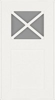 Фасад для кухні Грейд Білий шовковисто-матовий RAL9003 713x396 ВТ-Х лівий Оксфорд