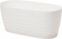 Вазон пластиковый Form Plastic Сахара мини Овал-27 овальный 2,7л белый 