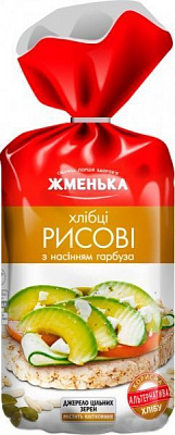 Хлібці ТМ Жменька рисові з насінням гарбуза 100 г (4820152181220)