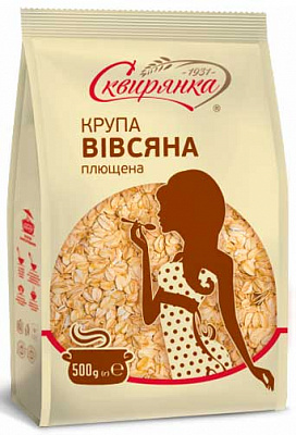 Крупа овсяная ТМ Сквирянка плющенная 500г 4820006011147 