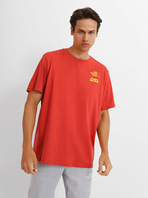 Футболка THE NORTH FACE M FOUNDATION GRAPHIC TEE S/S - EU NF0A55EFUBR1 р.XL червоний