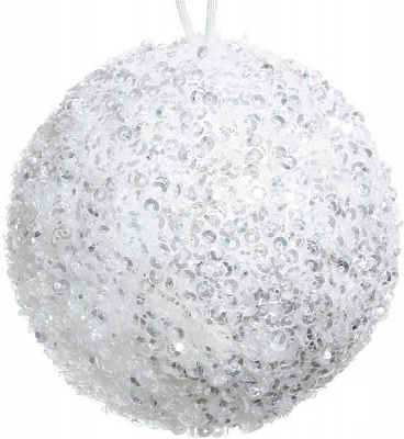 Шар пенопластовый d80 0963 белый