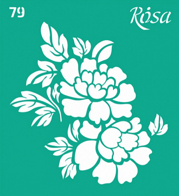 Трафарет многоразовый самоклеящий №79 3625184 90х100 мм Rosa Talent