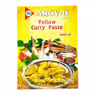 Смесь Паста Карри желтая 50 г Aroy-D 