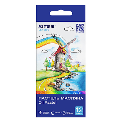 Пастель масляная Classic KITE K-071 12 шт.