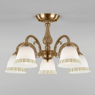 Люстра потолочная Strotskis Campina 5x60 Вт E27 античная бронза 60107/5 