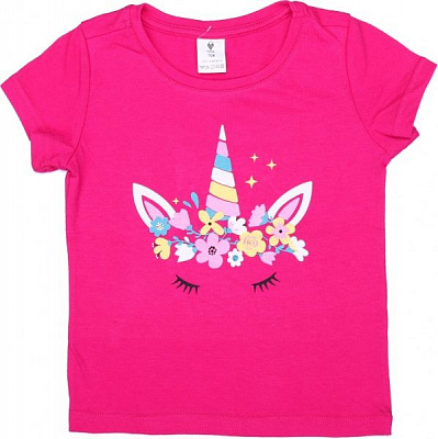 Футболка для дівчинки Роза 200243 р.110 малиновий