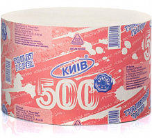 Туалетний папір Новий Київ 500 б/г одношаровий