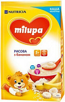 Каша молочна Milupa від 5 місяців рисова з бананом 5900852930027 210 г 