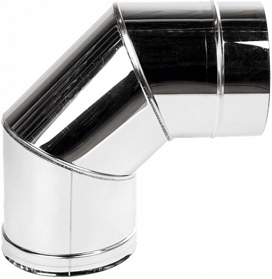 Колено моно 0,8 мм нерж Ф200 мм 90°Versia-Lux 