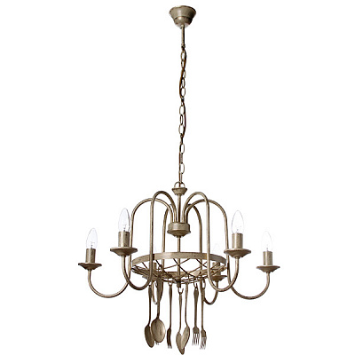 Люстра подвесная Vitaluce 6xE14 бежевый V1333/6 