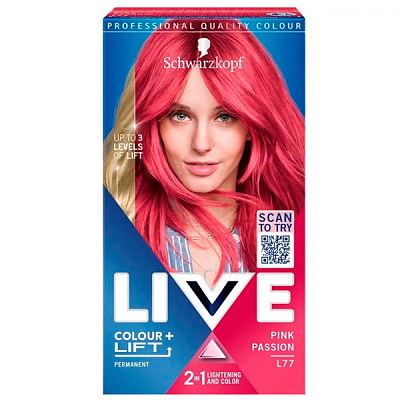 Фарба для волосся LIVE Color+Lift L77 Рожева фуксія