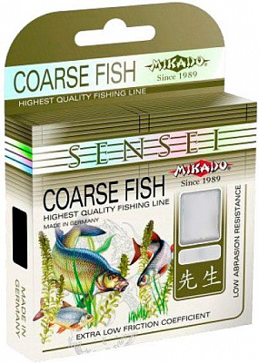 Волосінь Mikado 150м 0,28мм 9,7кг Sensei Coarse Fish