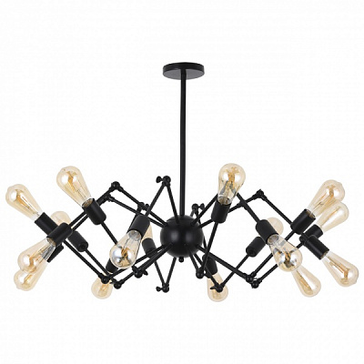 Люстра стельова Hopfen APOLOFT-16 BK 16xE27 чорний