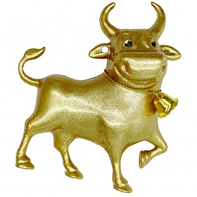 Підвіска MISLT Бичок об’ємний bull-3-4 5 см