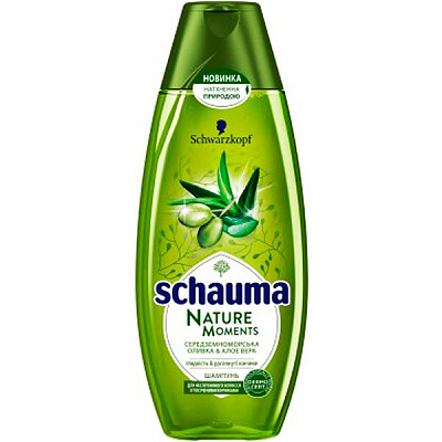 Шампунь Schauma Nature Moments Оливка & Алоэ 400 мл