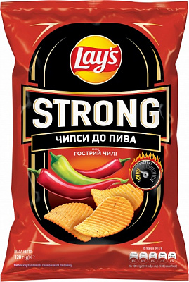 Чипси Lays Гострий чилі Strong 120г