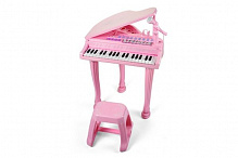 Электронное пианино Baoli с микрофоном и стульчиком 37 клавиш розовый BAO-1403-P