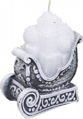 Свічка Сани з подарунками 13 см