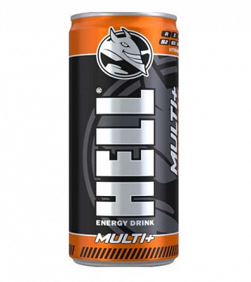 Энергетический напиток HELL Multi+ 0,25 л 