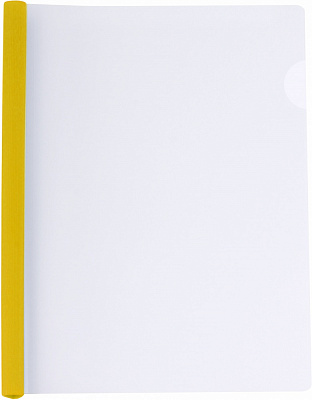 Папка пластиковая А4 з планкою-затиском 10 мм (2-65 аркушів) жовта Economix E31205-05