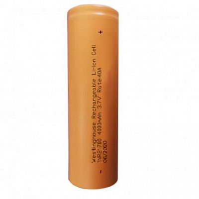 Аккумулятор Westinghouse высокотоковый 10С Li-ion INR 21700 1 шт. (INR21700P-4000mAh(10C)) 