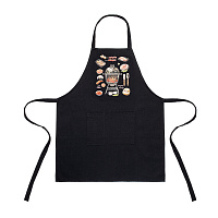 Фартух Home Line Гриль 68x80 см чорний пікнік