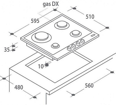 Варильна поверхня Candy CSG64SWGN