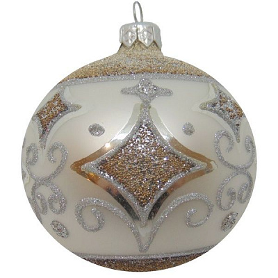 Шар новогодний d80 звезда 2628-1/4647/4 